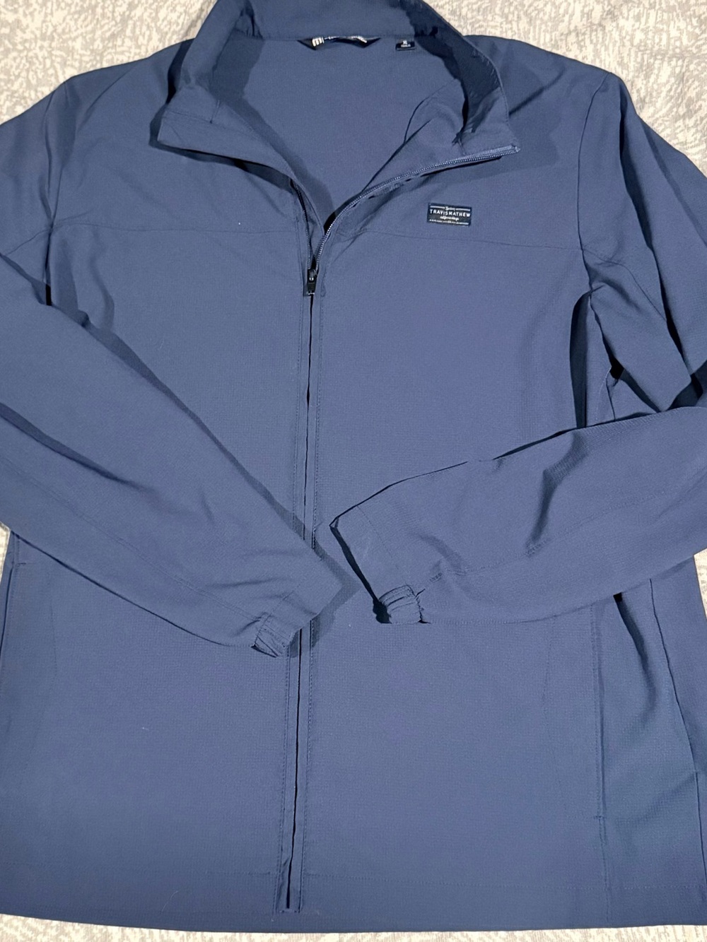 Travis Mathew Crystal Cove 2.0 Men's Full Zip Golf Jacket Blue XL